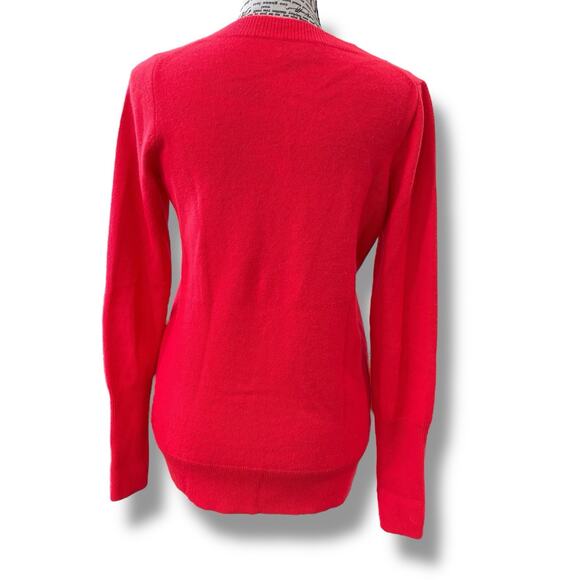 J.Crew Collection Size S 100% Italian Cashmere V-Neck Pullover Sweater - Picture 5 of 5